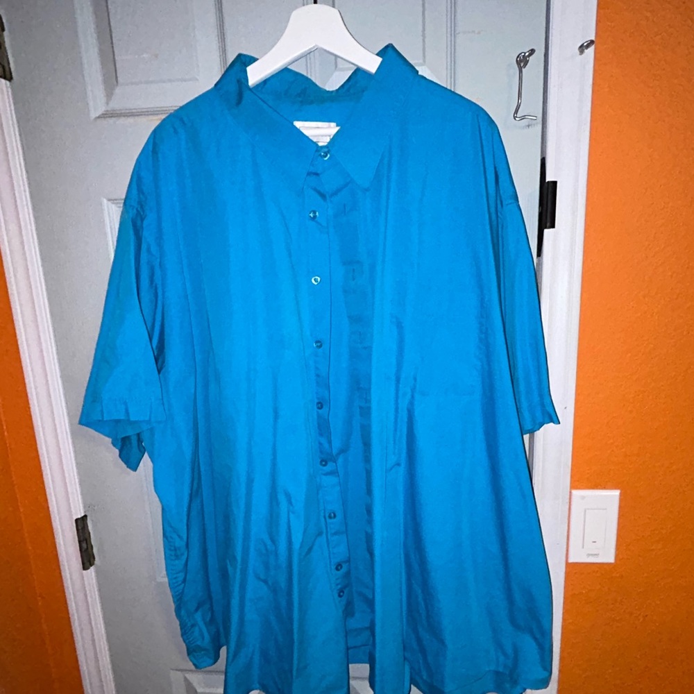 Kings court men’s short sleeve button up shirt size 22
